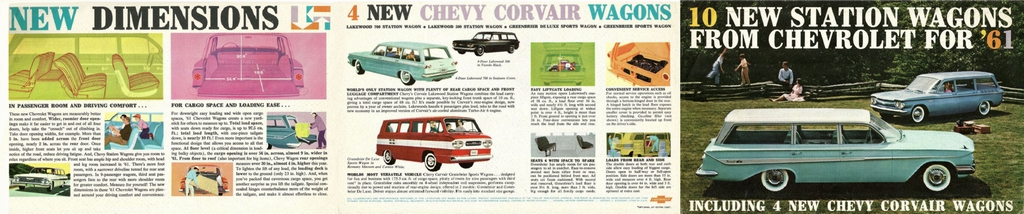 1961 Chevrolet Wagons Brochure Page 1